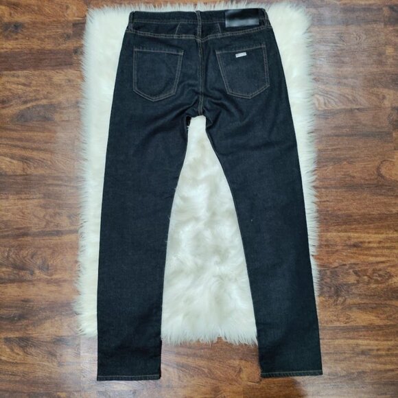 Armani Exchange J13 Slim Fit Mid Rise Denim Straight Jeans Black Mens Size 30 - Picture 3 of 10